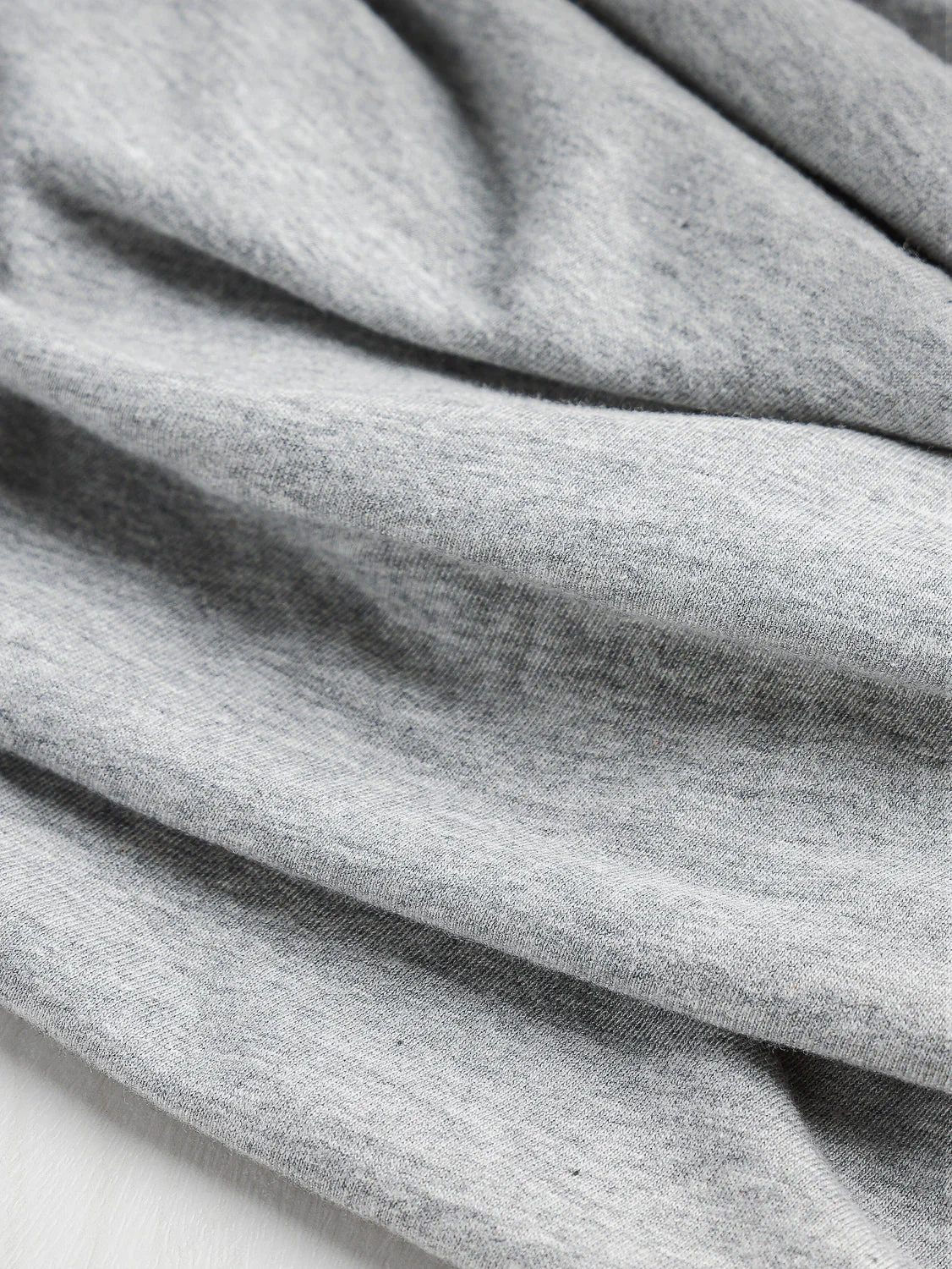 Organic Cotton Jersey Knit Heather Grey Core Fabrics 1