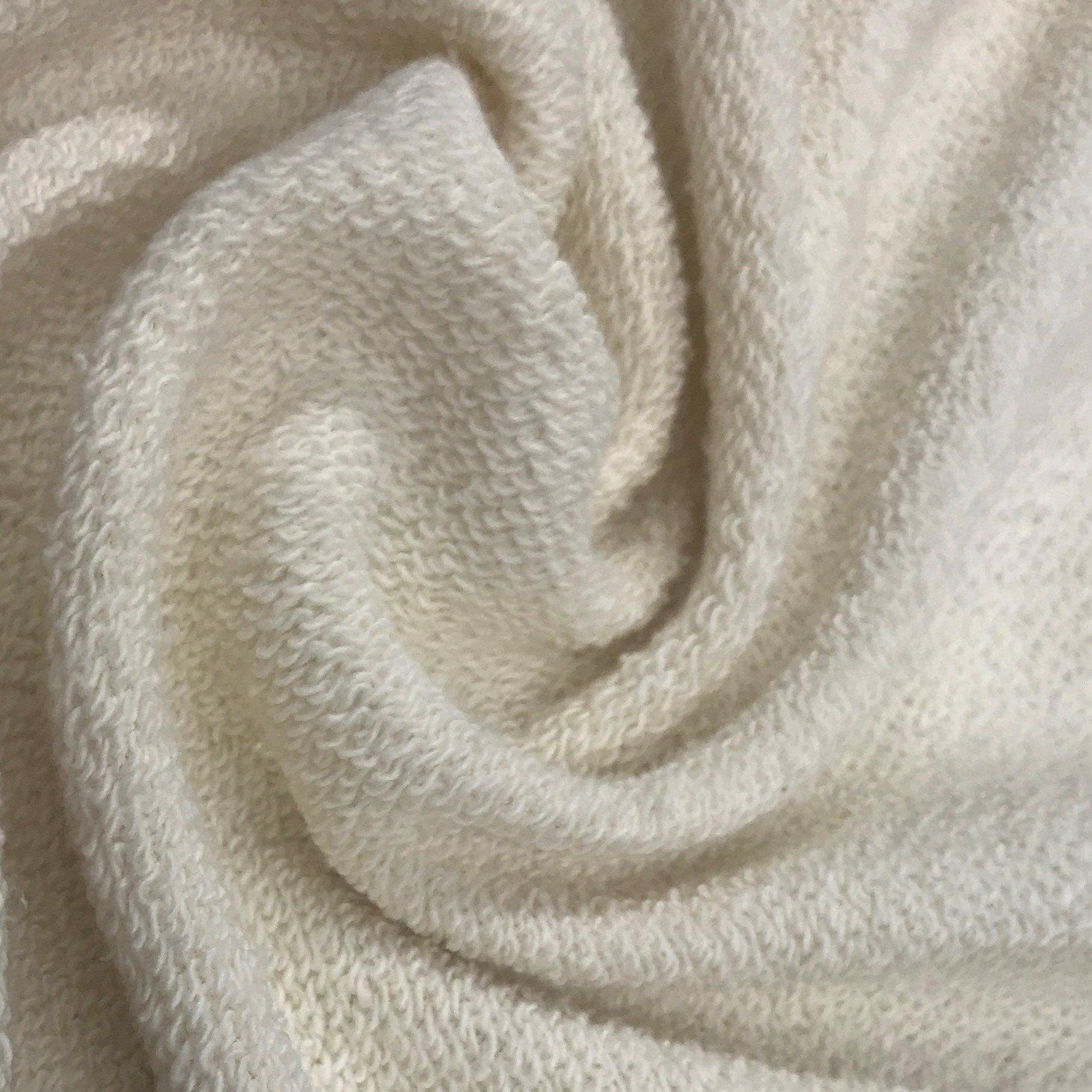 natural heavy organic cotton french terry fabric grown in the usa dollar15 55yd rolls 1